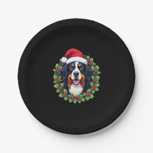 Funny Christmas Bernese Mountain Dog Tank Top Paper Plate