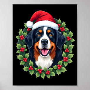 Funny Christmas Bernese Mountain Dog Tank Top Poster