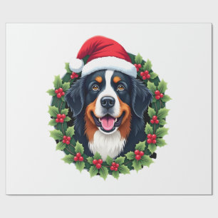 Funny Christmas Bernese Mountain Dog Tank Top Wrapping Paper