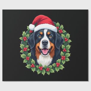Funny Christmas Bernese Mountain Dog Tank Top Wrapping Paper