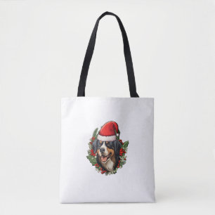 Funny Christmas Bernese Mountain Dog  Tote Bag