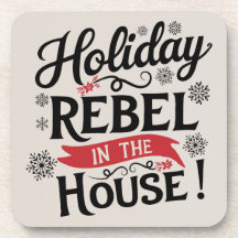 Funny Christmas Beverage Coaster