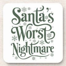 Funny Christmas Beverage Coaster