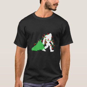 Funny Christmas Bigfoot Sasquatch Believer Xmas Ce T-Shirt