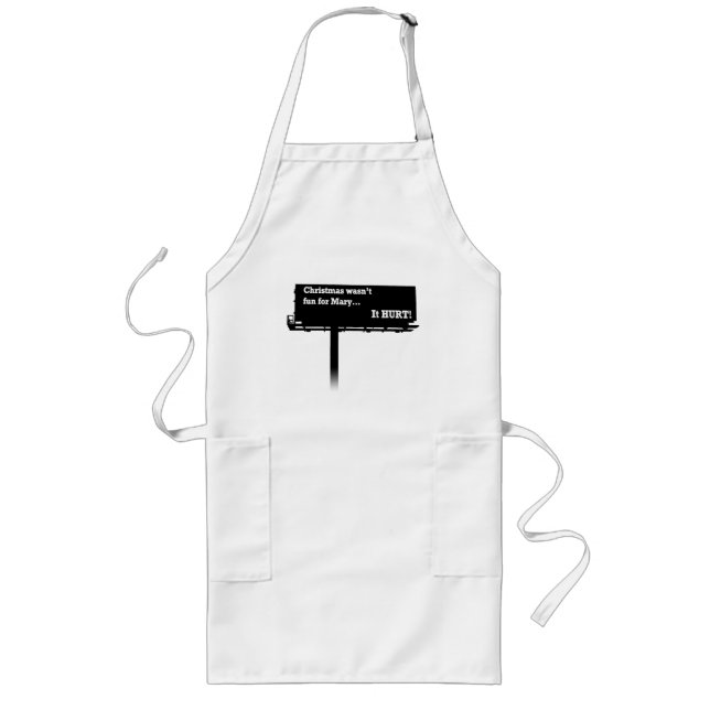 Funny Christmas Billboard apron (Front)