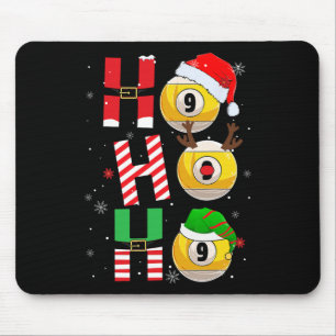 Funny Christmas Billiards Ho Ho Ho Xmas Matching P Mouse Pad