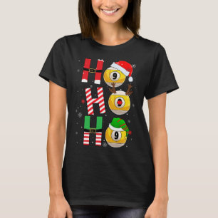 Funny Christmas Billiards Ho Ho Ho Xmas Matching P T-Shirt