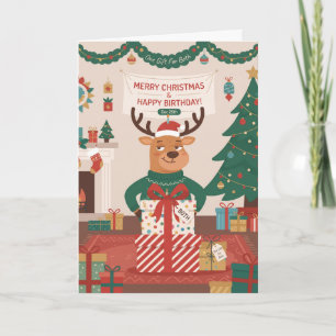 Funny Christmas Birthday Card