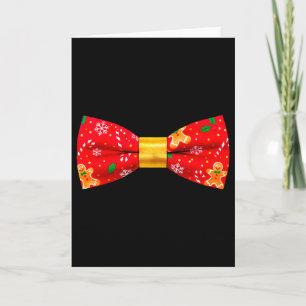 Funny Christmas Bow Tie Holiday Party Costume Card