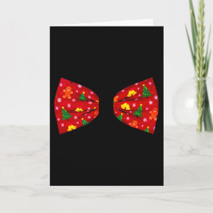Funny Christmas Bow Tie Holiday Party Costume Tank Card
