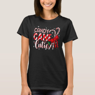 Funny Christmas Candy Cane Cutie Shirt Girls Xmas
