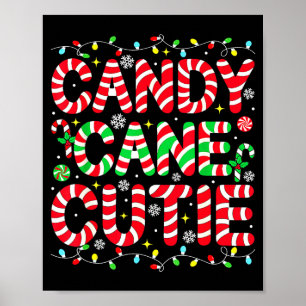 Funny Christmas Candy Cane Lover Crew Xmas Candy C Poster