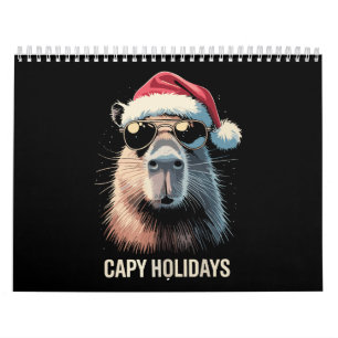 Funny Christmas Capy Holidays Xmas Capybara  Calendar