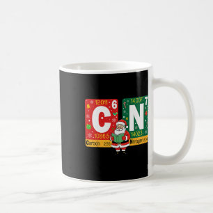 Funny Christmas Carbon Nitrogen 67 Meme Chemistry  Coffee Mug