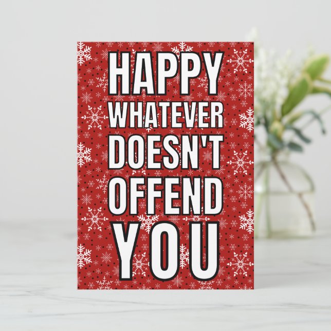 Funny Christmas Card (Standing Front)