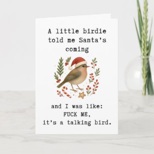 Funny Christmas Card, Cheeky Holiday Greeting Card