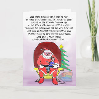 Funny Christmas Card For Gamers