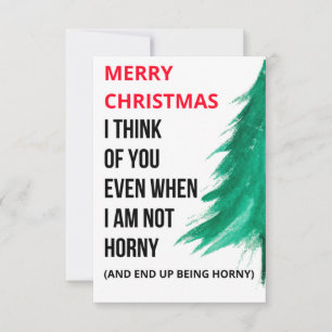 Funny Christmas card for him & her
