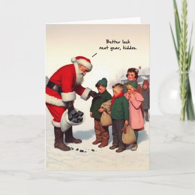 Funny Christmas Card - Gifts from Santa (Front)
