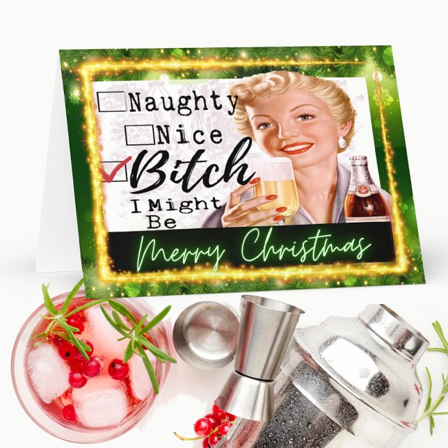 Funny Christmas Card Her Woman Best Friend Sassy (Creator Uploaded)
