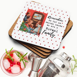 Funny Christmas Card Her Woman Best Friend Sassy Coaster