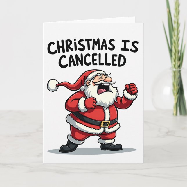 Funny Christmas Card Santa Claus Christmas (Front)