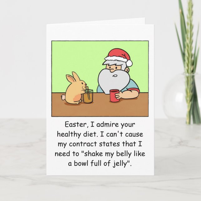Funny Christmas Card: Santa complains about job Holiday Card (Front)