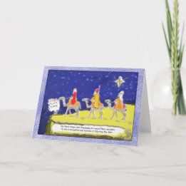 Funny Christmas Card: The Three Kings Holiday Card