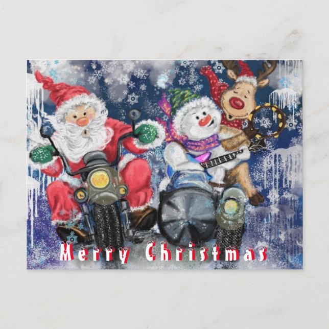 Funny Christmas Card with Happy Christmas Friends (Front)