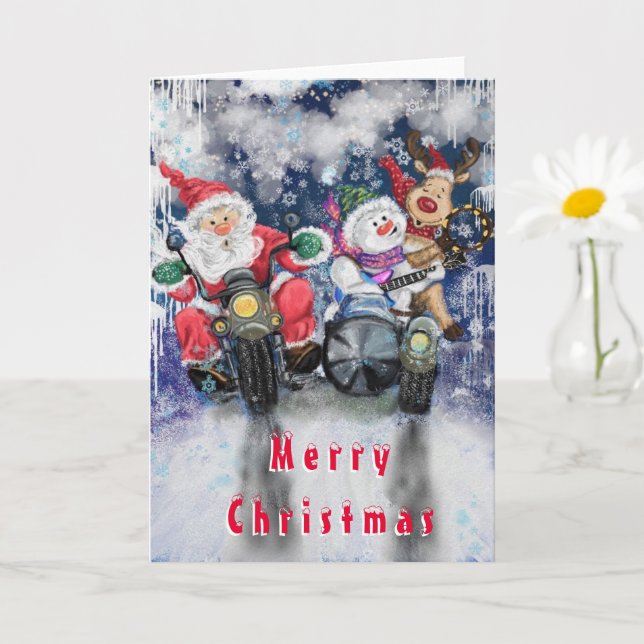 Funny Christmas Card with Happy Friends (Small Plant)