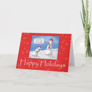 Funny Christmas Cards: No Rocks! Holiday Card