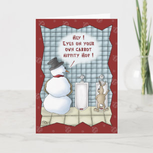 Funny Christmas Cards: Privacy Please Holiday Card