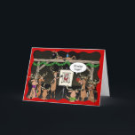 Funny Christmas Cards | Rudolph Reindeer Games<br><div class="desc">Send out laughter and good cheer this year to family and friends by sending them out your own personalised funny Christmas cards this holiday season! The unique illustration created by Raphaela Wilson depicts a bunch of Santa's reindeer playing name that drawing in a barn... . And what is being drawn?...</div>