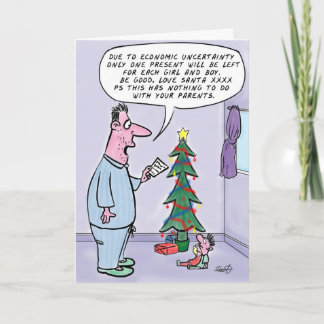 Funny Christmas Cards : Tightening The Belt