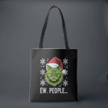 Funny Christmas Cat Ew People Meowy Cat Lovers  Tote Bag<br><div class="desc">Funny Christmas Cat Ew People Meowy Cat Lovers</div>