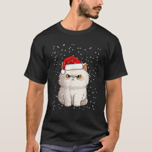 Funny Christmas Cat for Grumpy Teen Girl Boy Mom o T-Shirt