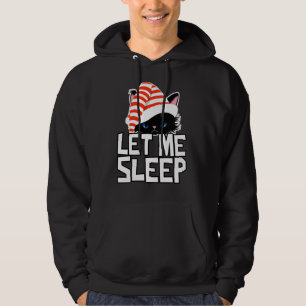Funny Christmas Cat Let Me Sleep Cute Hoodie