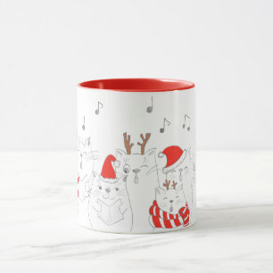 Funny Christmas Cats Mug