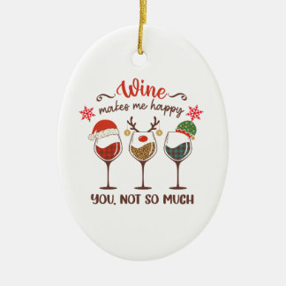 Funny Christmas Ceramic Ornament