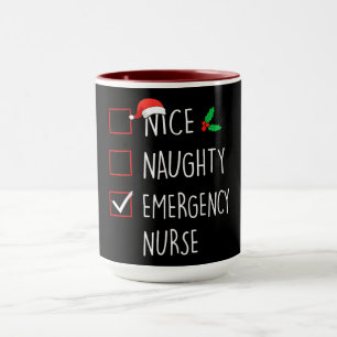 Funny Christmas Checklist Design Mug