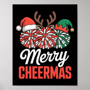 Funny Christmas Cheerleading Poster