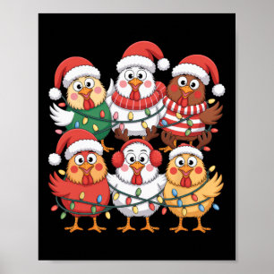 Funny Christmas Chicken Squad For Poultry Lovers H Poster