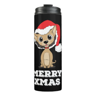 Funny Christmas Chihuahua product - perfect Thermal Tumbler