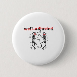 Funny Christmas Chiropractic Radiology Adjustment 6 Cm Round Badge