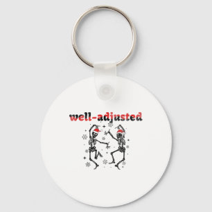 Funny Christmas Chiropractic Radiology Adjustment Key Ring