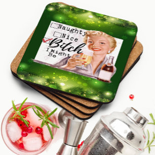 Funny Christmas Coaster Best Friend Dear Santa