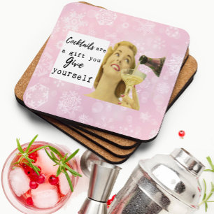 Funny Christmas Coaster Best Friend Gift Yourself