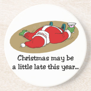 Funny Christmas coasters