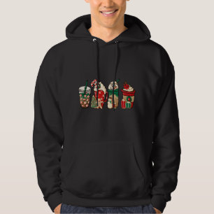 Funny Christmas Coffee Lover Cute Snowman Latte Xm Hoodie