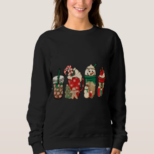 Funny Christmas Coffee Lover Cute Snowman Latte Xm Sweatshirt